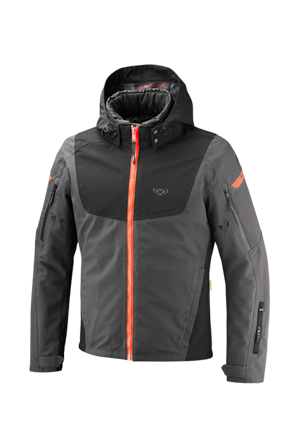 Kurtka Motocyklowa Ixon Burning Antracyt/Czarny/Neonowy Czerwony L