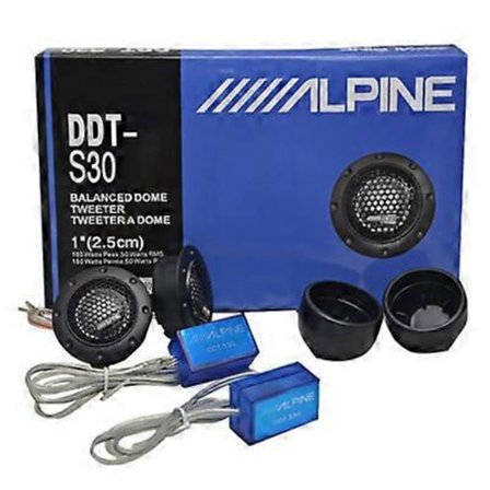 360W ALPINE DDT-S30 Bil Stereo Højttalere Musik Blød Dome Balancerede Bil Diskanter