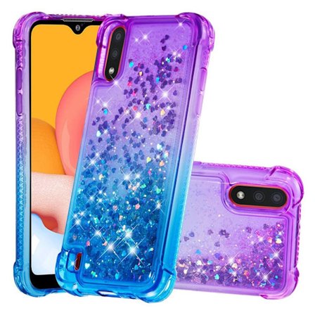 Princess Samsung Galaxy A01 cover - Lilla / Blå