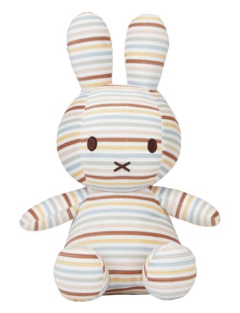 Little Dutch | Little Dutch Miffy Kanin 25Cm - Vintage Sunny Stripes Ao | ONE SIZE 10 cm