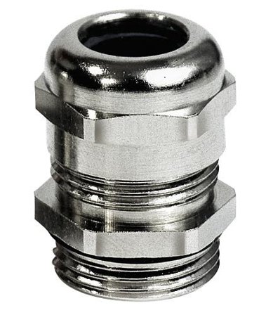 Rutab 1460412 Gjennomføring IP68, forniklet messing PG16, Installasjonsmaterial