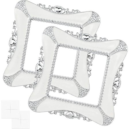 2 stk. Lysbryter Klistremerker Firkantede Klistremerker Lysbryter Klistremerker Dekorasjon For Stikkontakt Bryter Veggklistremerke (hjerteformet)