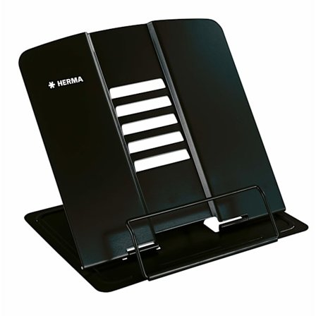 Sort Bog Læsestativ, Foldbar Metal Bogholder til Børn, Bogstøtter til Drenge og Piger, Justerbar Kogebogsholder til Skole, Kontor og Køkken