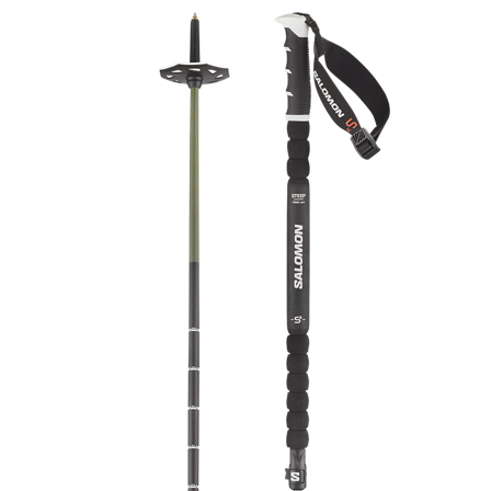 Salomon - Bastones de esquí alpino Bastones Steep Prime Vario S3 - Black / White