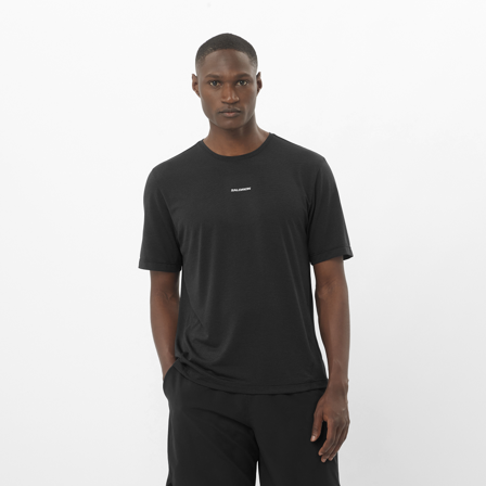 Salomon - Camicie Shkout Core Ss Tee M - Deep Black