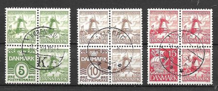 Danmark 1937 - AFA 236 - 238 - Stemplet