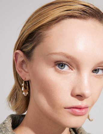 Pilgrim Focus Hoop Earrings Gold-Plated - Gold - ONE SIZE