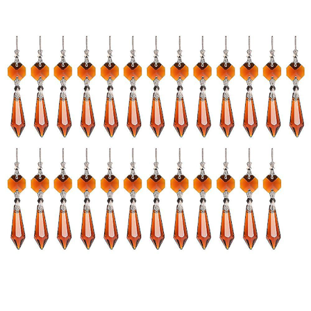 25 stk. Krystal Ornamenter Farverige Regnbue Maker Krystal Lysekroner Prismer Ishængende Vedhæng (FMY)