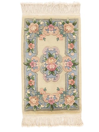 China 90 Line Teppich 60X90 Beige/Orange Wolle, China