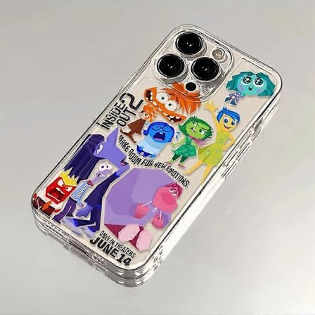 Disney Insidan Ut 2 Iphone15 Mobilskal Kawaii Söt 14 13 Plus Pro Max Tecknad Skyddande Skal Dekoration Leksaker Flickor