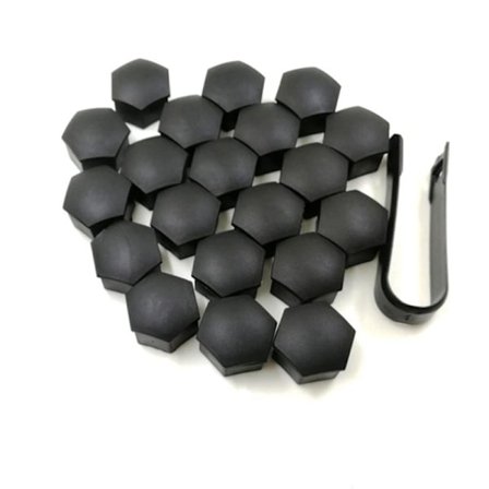 Hjulmøtrik til bil, 20 stk., dækcenter møtrik beskyttelsesdæksel bolt hætte til Tesla Model 3 X S, mørkegrå