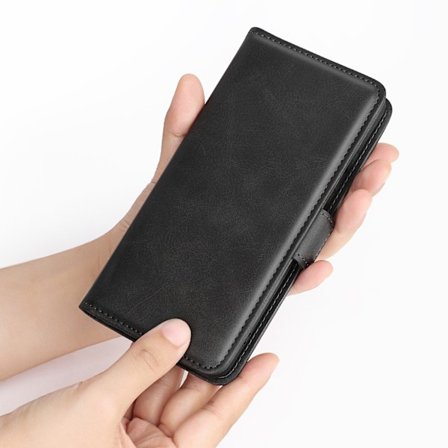 Etui til iPhone 13mini sort Tilpasset Wallet med kortholder business Flip