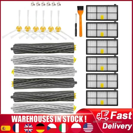 Huvudsida Borstar HEPA-filter För iRobot Roomba 800 900-serien 805 864 871 891 960 961 964 980 Dammsugare Delar Tillbehör