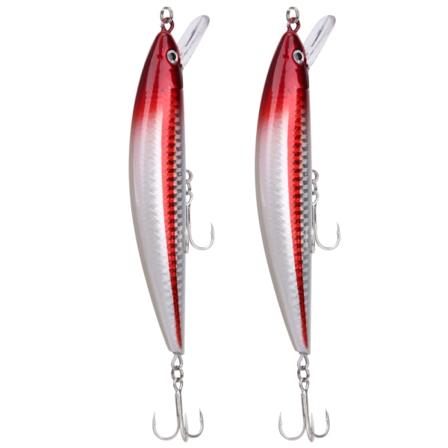 2 STK Synkende Minnow Lure Tungeplade Kunstig Simulering Naturtro Agn Fiskegrej2#