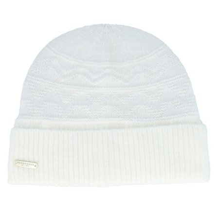 Seeberger - Bílá cuff Beanie - Knit Beanie Offwhite Cuff @ Hatstore