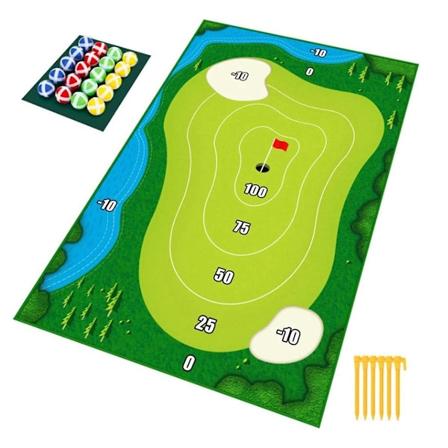 Chipping Golf Spillmatte Chipping Spill Med Chip Golfballer Sett Matte Innendørs Utendørs Kastspill For
