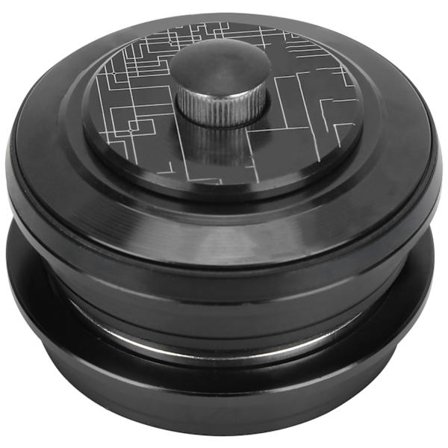 Mountainbike Gaffel Headset 44mm Trådlöst Aluminiumlegering Headset Ersättning Svart