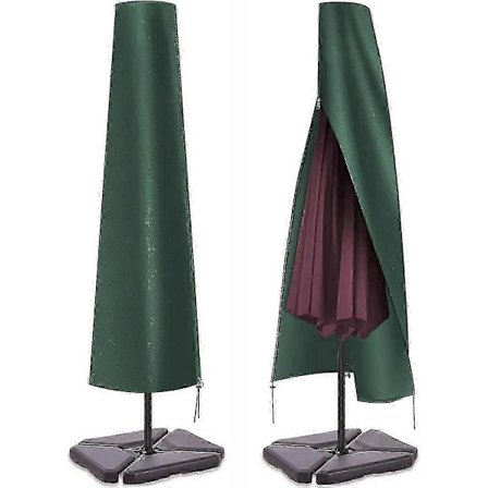 Parasol beskyttelsescover op til 3 m stor parasol cover vandtæt parasol beskyttelsescover, vejrbestandig, UV-beskyttende, vindtæt og sne-sikker (FMY)