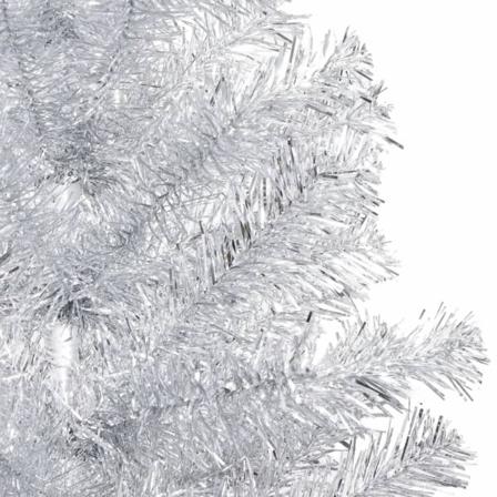 Vidaxl Plastgran Med Fot Silver 120 Cm Pet Silver