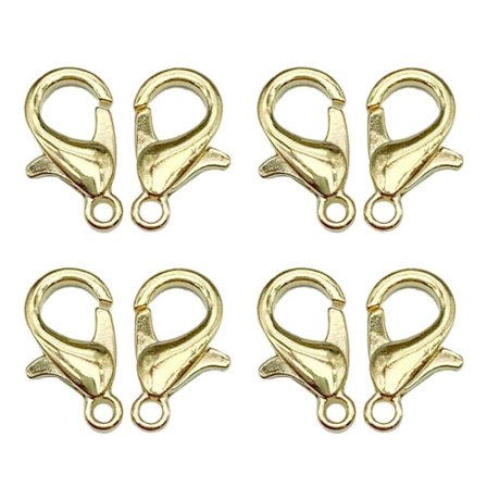 100 stk. hummerlåse armbåndsforbindelser kroge KC GULD KC GULD