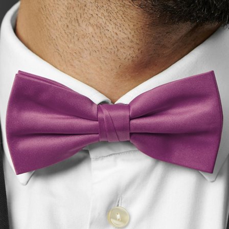 Fialový jednoduchý motýlek pro muže - Předvázané motýlky