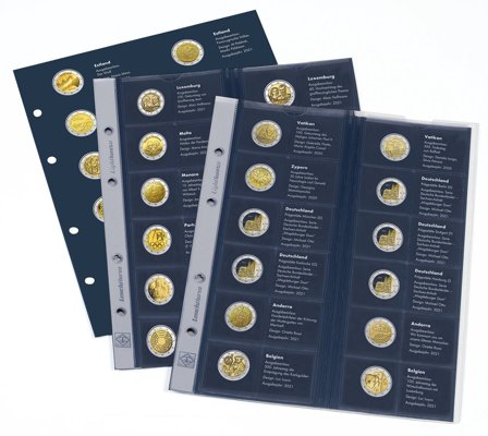 OPTIMA 2021 albumside til 2-Euro erindringsmønter