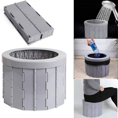 Bærbar sammenleggbar toalett, campingtoaletter sammenleggbar toalettkodet for