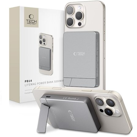 Tech-Protect 5000 mAh MagSafe Powerbank LifeMag Space Grey