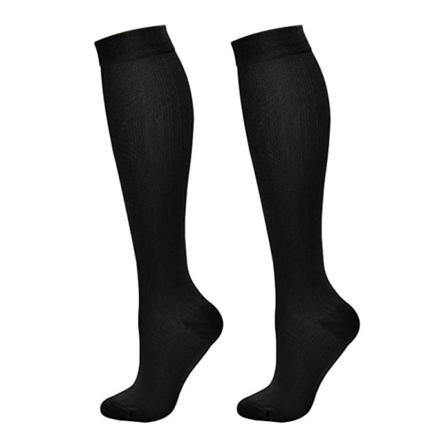 2-pack kompressionsstrumpor Anti-slip kalvstrumpor Sportfotbollsstrumpor Långa kompressionsstrumpor Stretchstrumpor