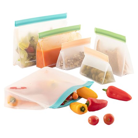 Uudelleenkäytettävät Zip-Vetoketjupussit