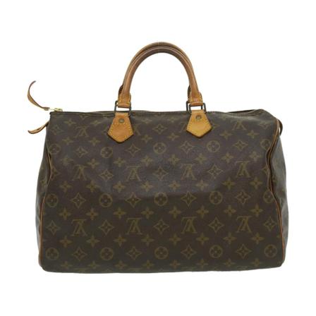 Louis Vuitton Vintage, Pre-owned Speedy 35 Monogram Handbag Bruin, Dames, Maat:ONE Size