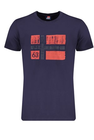 Norway 1963 T-shirt Maniche Corte Uomo Blu