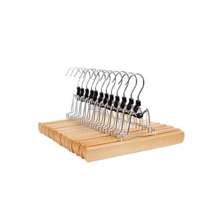 Bukseophæng i træ med 360° drejelige kroge - 12-pak