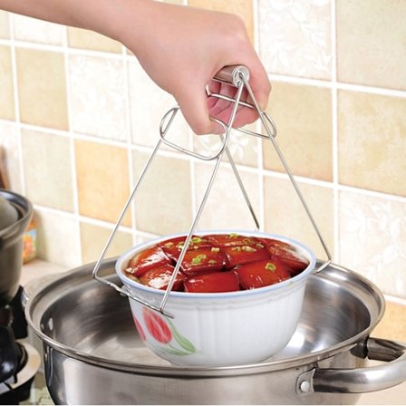 Skålklämma i Rostfritt Stål - Anti-skållning Gryta