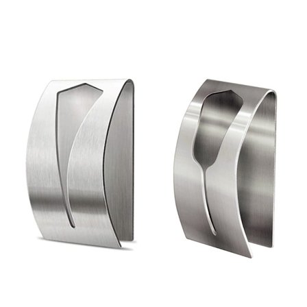 2-pak kjøkkenhåndkleholder Sterk selvklebende rustfritt stål