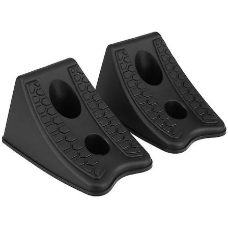 2 stk. kiler til bildæk, skridsikre gummiklodser, dækstopklodser til hjuljustering til campingvogn, autocamper, trailer, lastbil