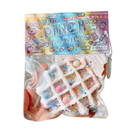 Vaffel Klemmelegetøj Langsom Tilbageslag Stressaflastning Kanin Dessert Kattepote Squishes Sensorisk Fidget Klemmelegetøj Børn Voksne Fødselsdagsgave
