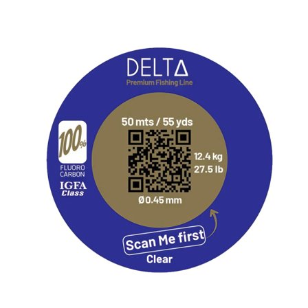 DELTA 100% Fluorocarbon C.TESTED 0.28mm/11.5 LBS 50m
