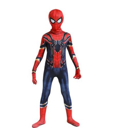 Mub- Multiple 6Y 11Y PS Game Black Gold Kid Superhero Costumes Spiderman Far from Home Halloween Clothes Spider man Costume
