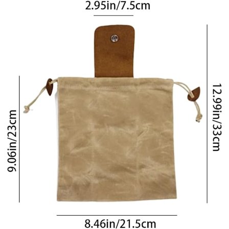 Vattentät Dump Pouch, Läderbältesväska, Gadget Midjeväska för Utomhuscamping Bergsklättring Fiske