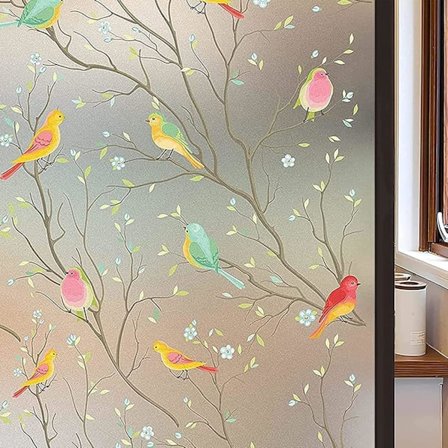 Glasvinduesfilm, Elektrostatisk Privatlivs-vinduesfilm, 3D-vindue (45cmx3m) D