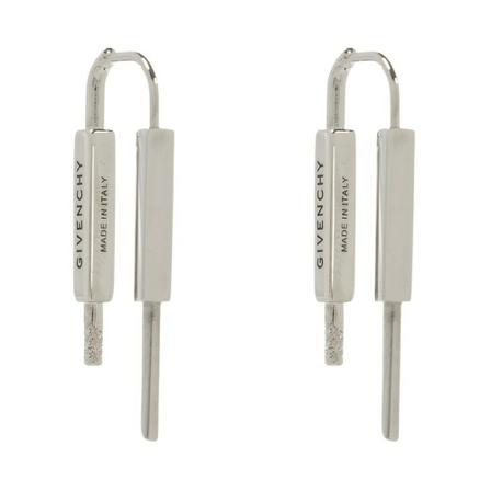 Givenchy, U-Lock br earrings Grijs, Dames, Maat:ONE Size
