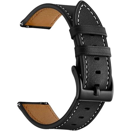 AVEKI Läderarmband Kompatibelt Samsung Galaxy Watch 3 45mm Armband/Galaxy Watch 46mm Armband/Gear S3 Armband, 22mm Armbandsrem Dam Herr för Ga [DB]