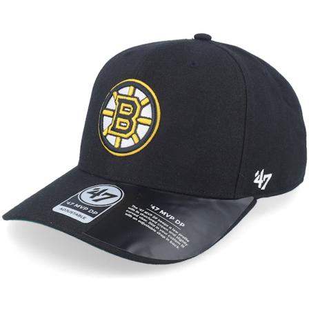 47 Brand - NHL Schwarz adjustable Cap - Boston Bruins Cold Zone Mvp DP Black/Yellow Adjustable @ Hatstore