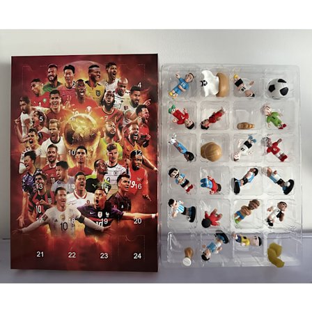 2024 Adventskalender VM Adventskalender Jul Blind Box Messi, Cairo, Mbappe