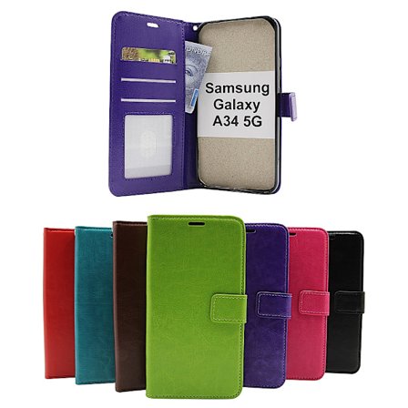 Crazy Horse Wallet Samsung Galaxy A34 5G