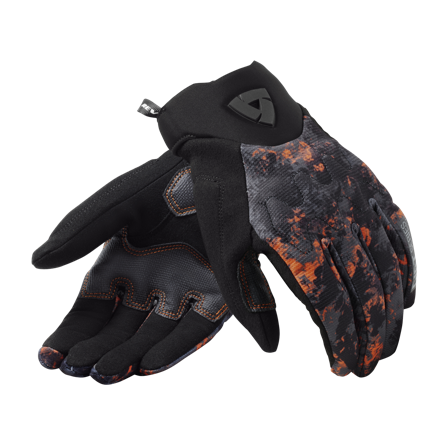 Rev'It! Motocyklové Rukavice Continent Černá/Oranžová S