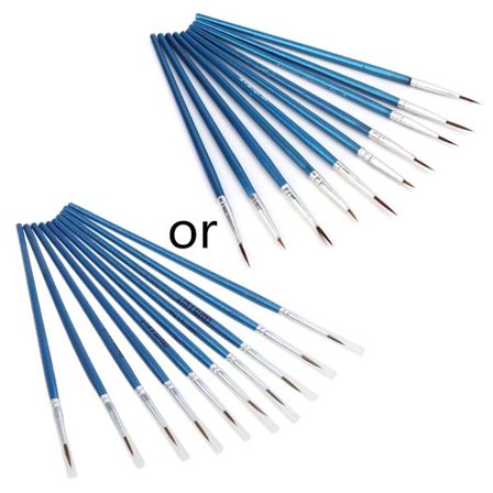 10 kpl Nylon Hair Artist -sivellin akryyli vesiväri pyöreä hieno käden kärki