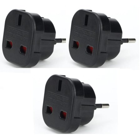 3st Reseadapter UK till EU - Omvandlare till strömadaptern