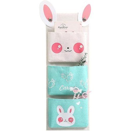 Hängande väska med 3 fickor, vattentät Crday, för sovrum, badrum och köksförvaring